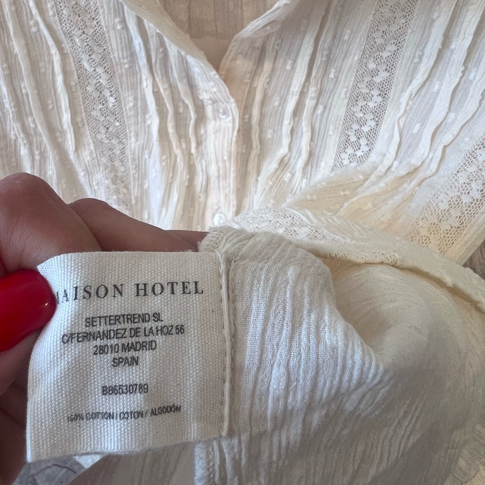 MAISON HOTEL Alberta Blouse Size XL - Picture 10 of 12